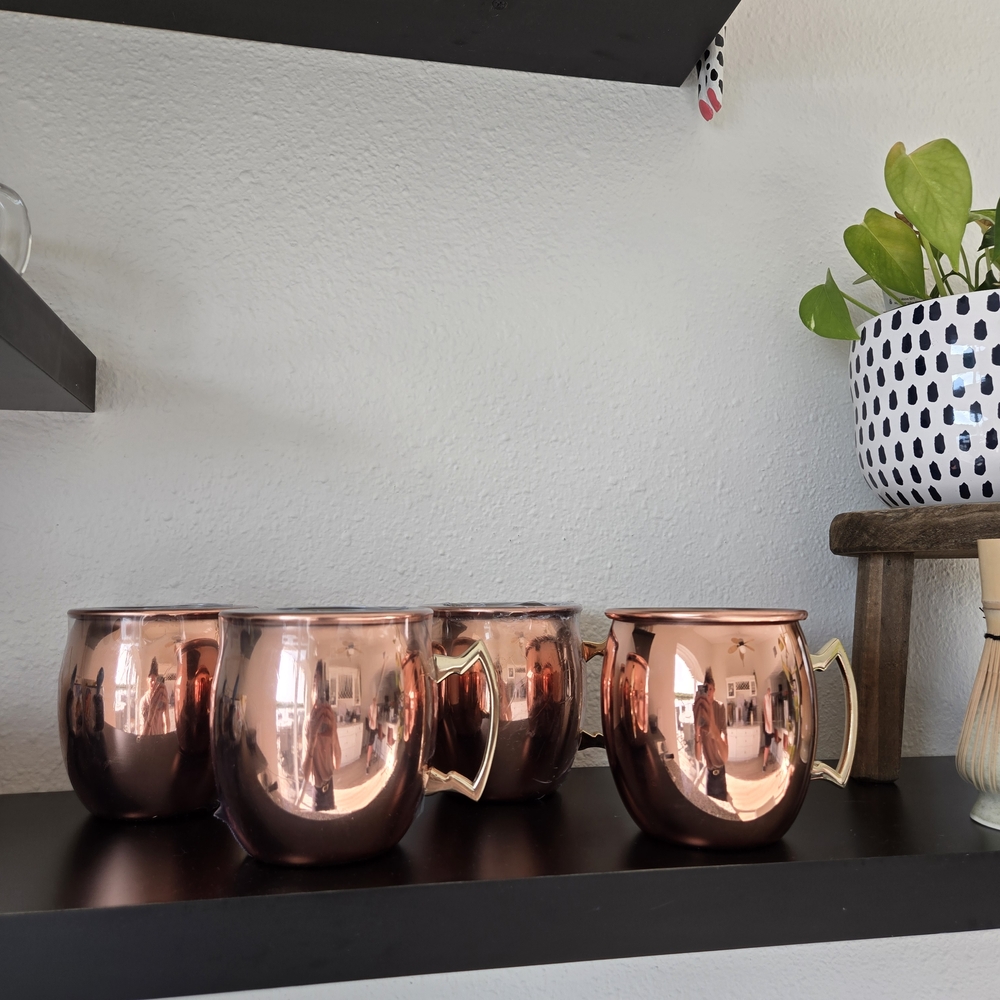 Copper Moscow Mule Mugs Set Of 4